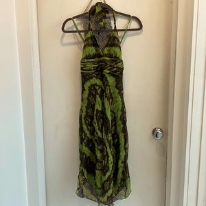BCBG MAXAZRIA HALTER DRESS
